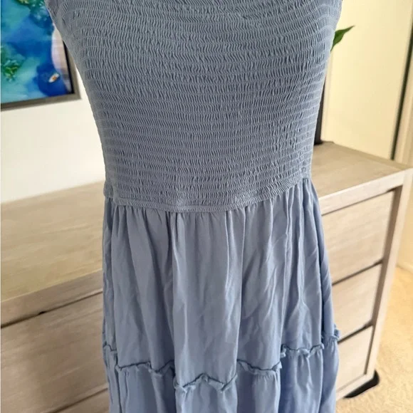 Elegant Navy Blue Women's Dress - Picture 9 of 14